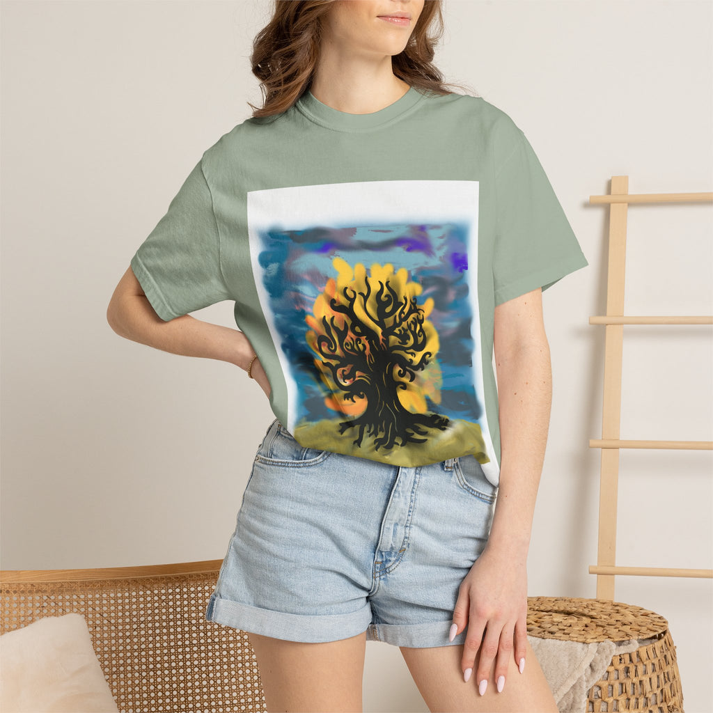 Tree of Life T-Shirt — Sunset Silhouette Graphic Tee