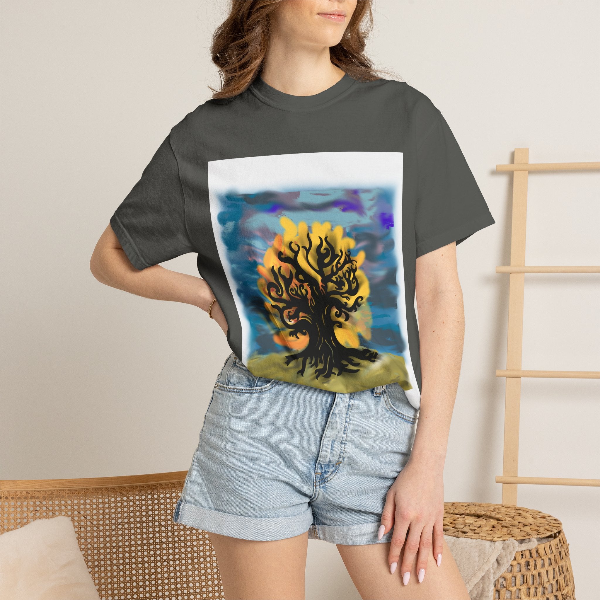Tree of Life T-Shirt — Sunset Silhouette Graphic Tee