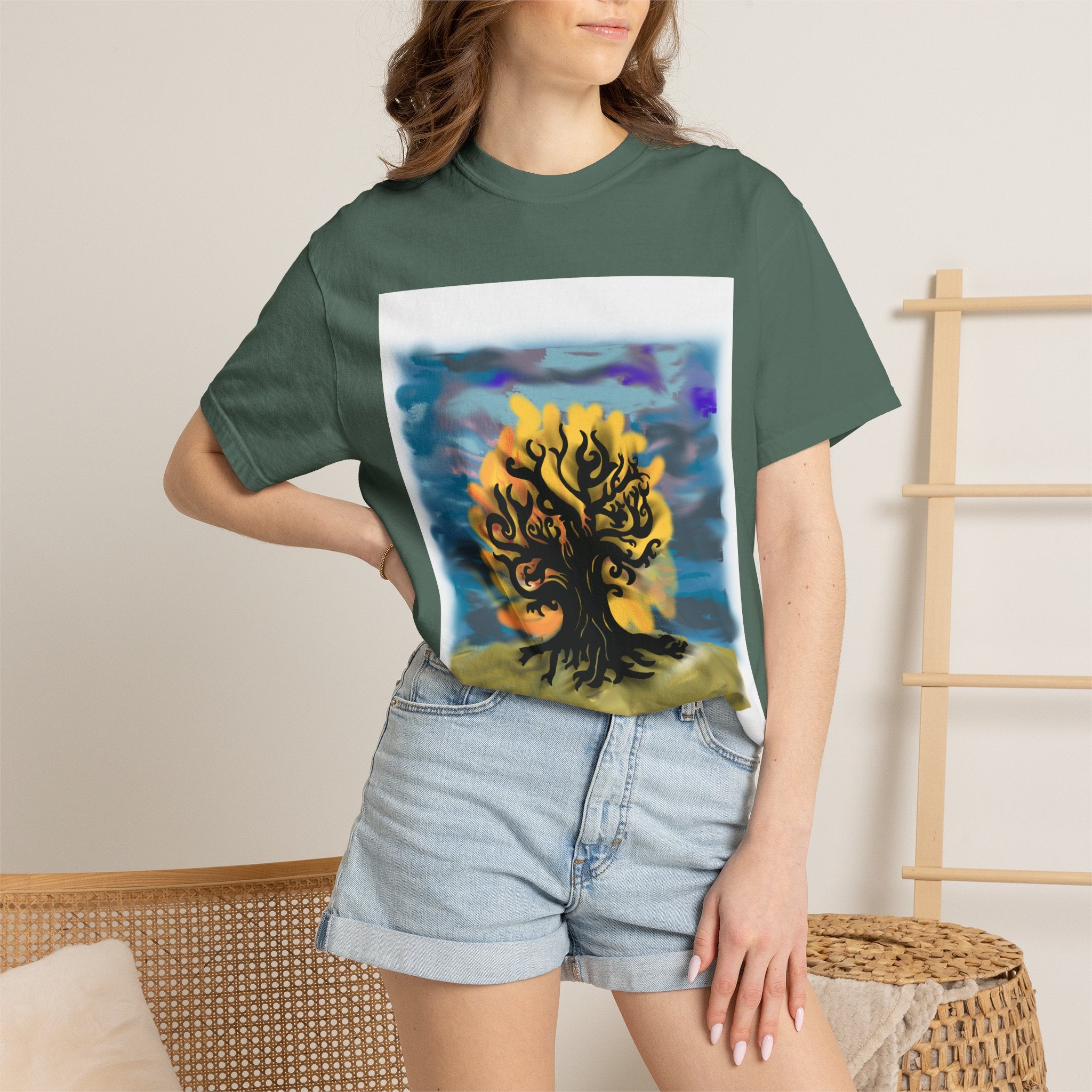 Tree of Life T-Shirt — Sunset Silhouette Graphic Tee