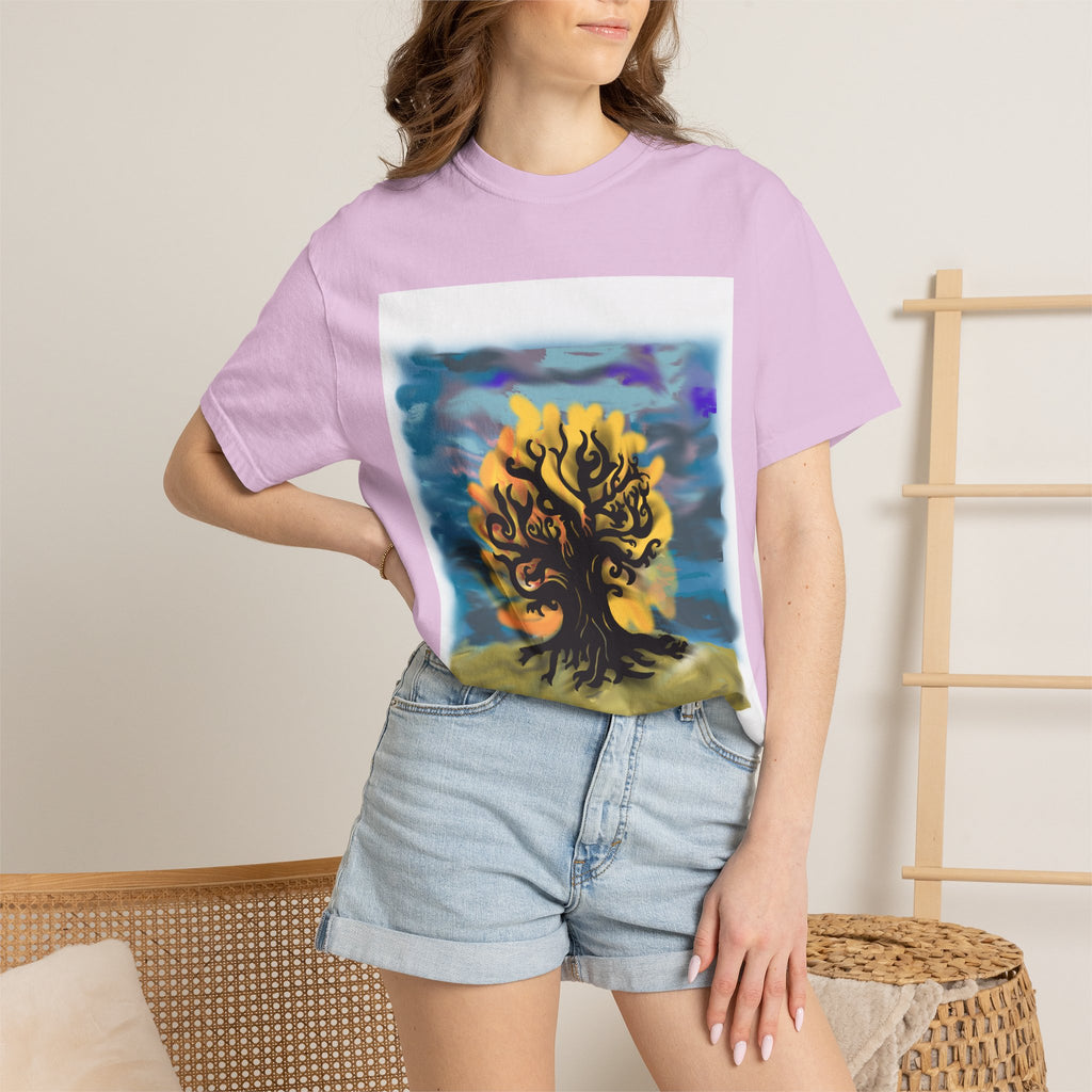 Tree of Life T-Shirt — Sunset Silhouette Graphic Tee