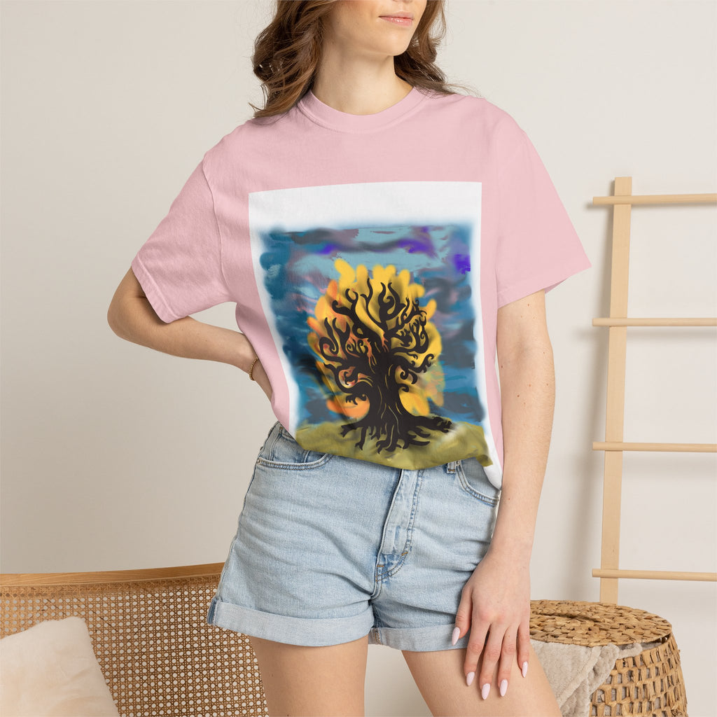 Tree of Life T-Shirt — Sunset Silhouette Graphic Tee