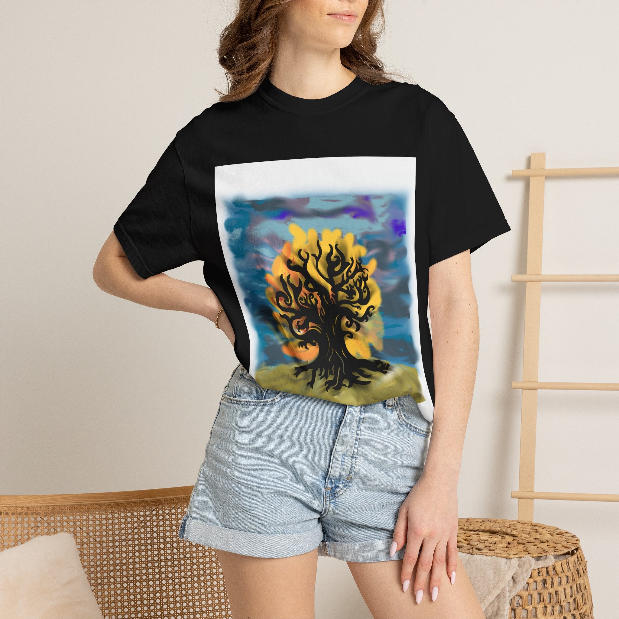 Tree of Life T-Shirt — Sunset Silhouette Graphic Tee