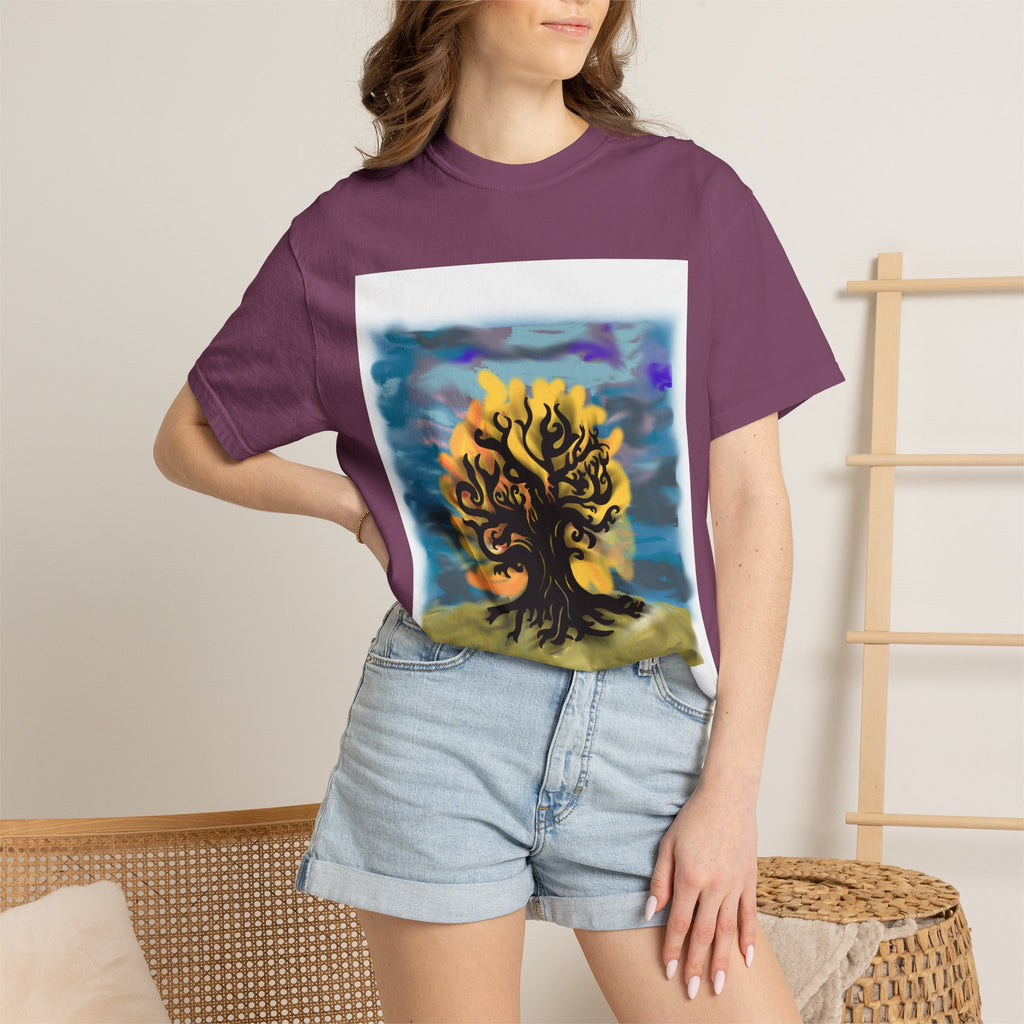 Tree of Life T-Shirt — Sunset Silhouette Graphic Tee