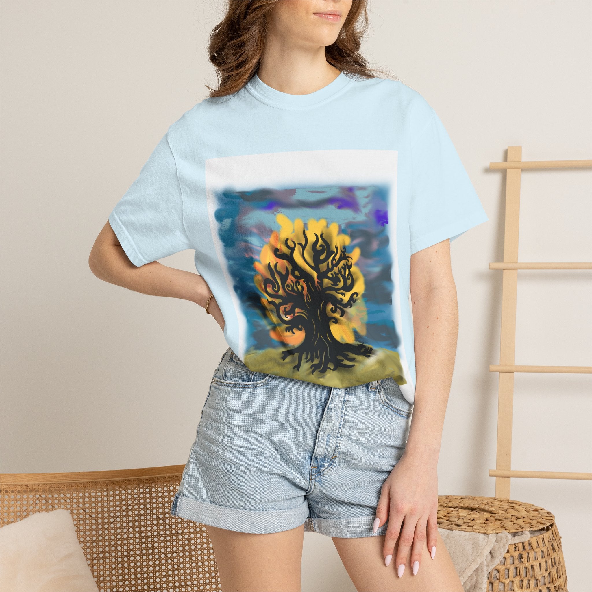 Tree of Life T-Shirt — Sunset Silhouette Graphic Tee
