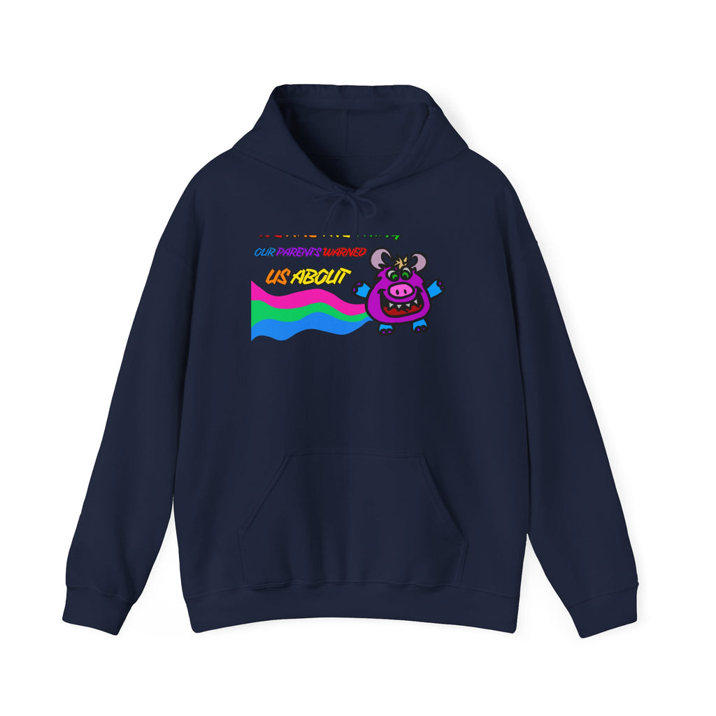 Cute Retro Rainbow Cow Hoodie – "Our Planet's Future" Graphic Sweatshirt