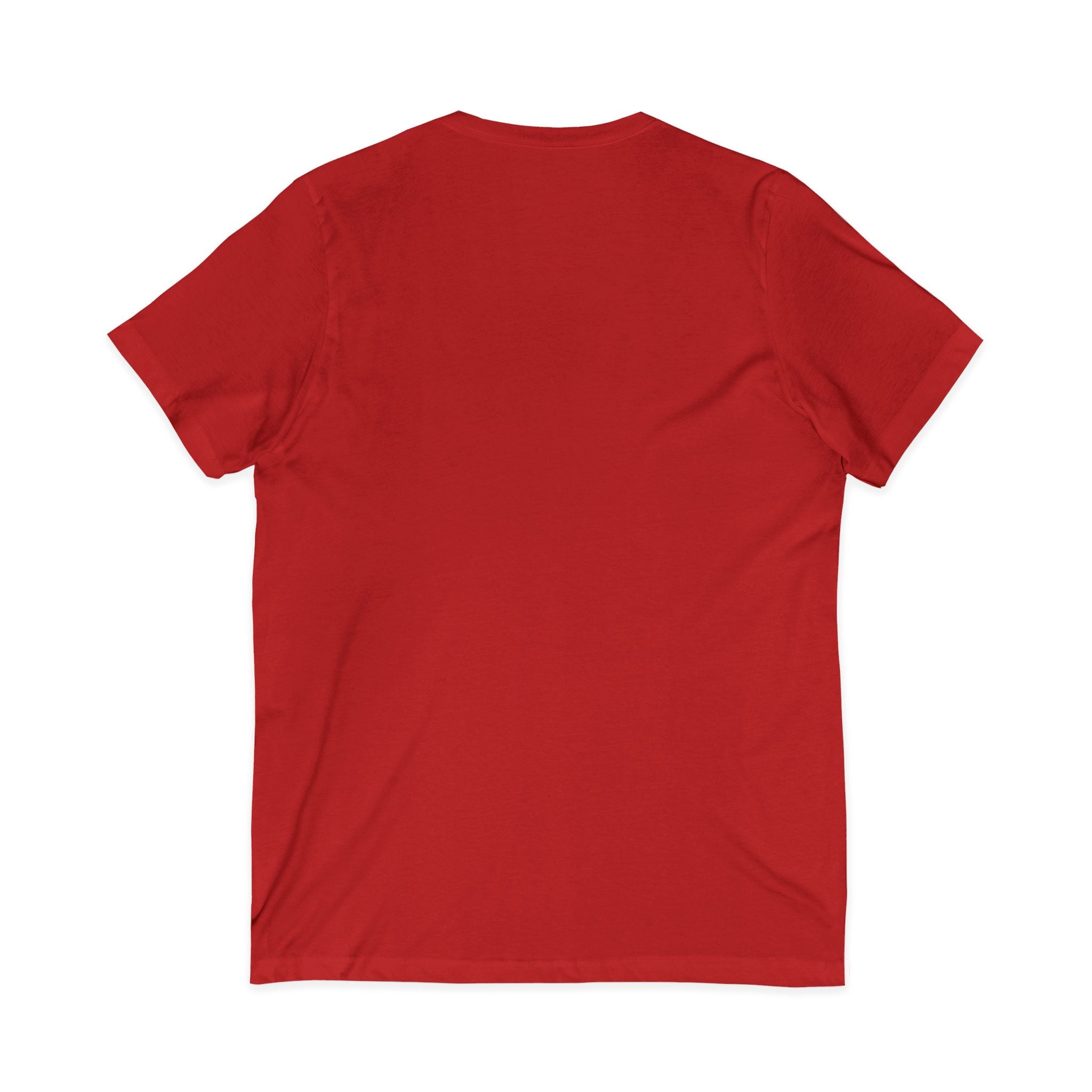 Trans Ally Pastel Heart V-Neck Tee — “I’m So Happy You’re Here”