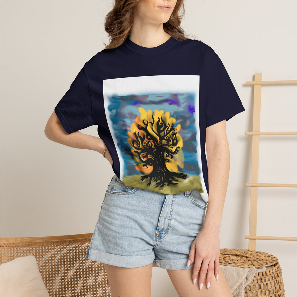 Tree of Life T-Shirt — Sunset Silhouette Graphic Tee