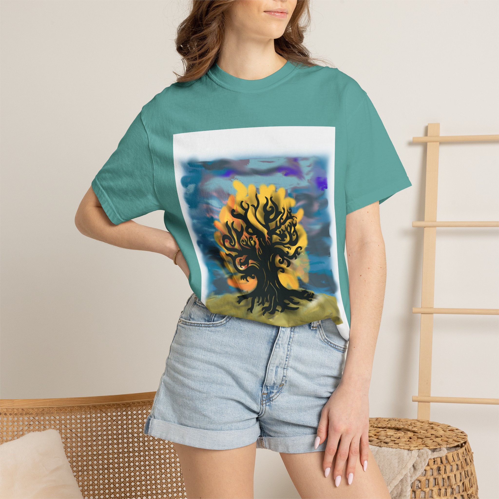 Tree of Life T-Shirt — Sunset Silhouette Graphic Tee