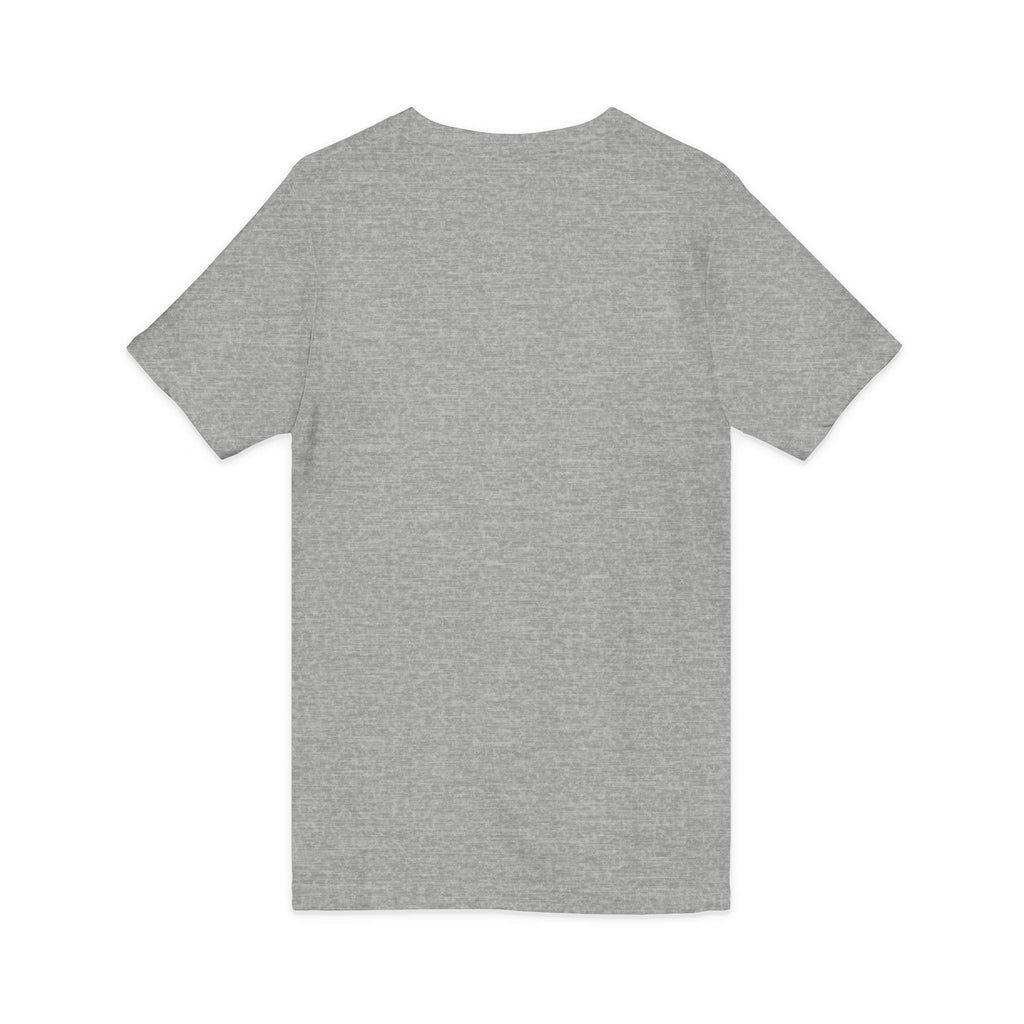 Trans Ally Pastel Heart V-Neck Tee — “I’m So Happy You’re Here”