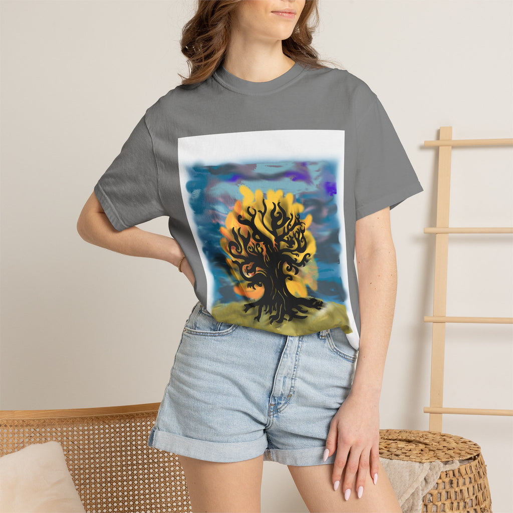 Tree of Life T-Shirt — Sunset Silhouette Graphic Tee