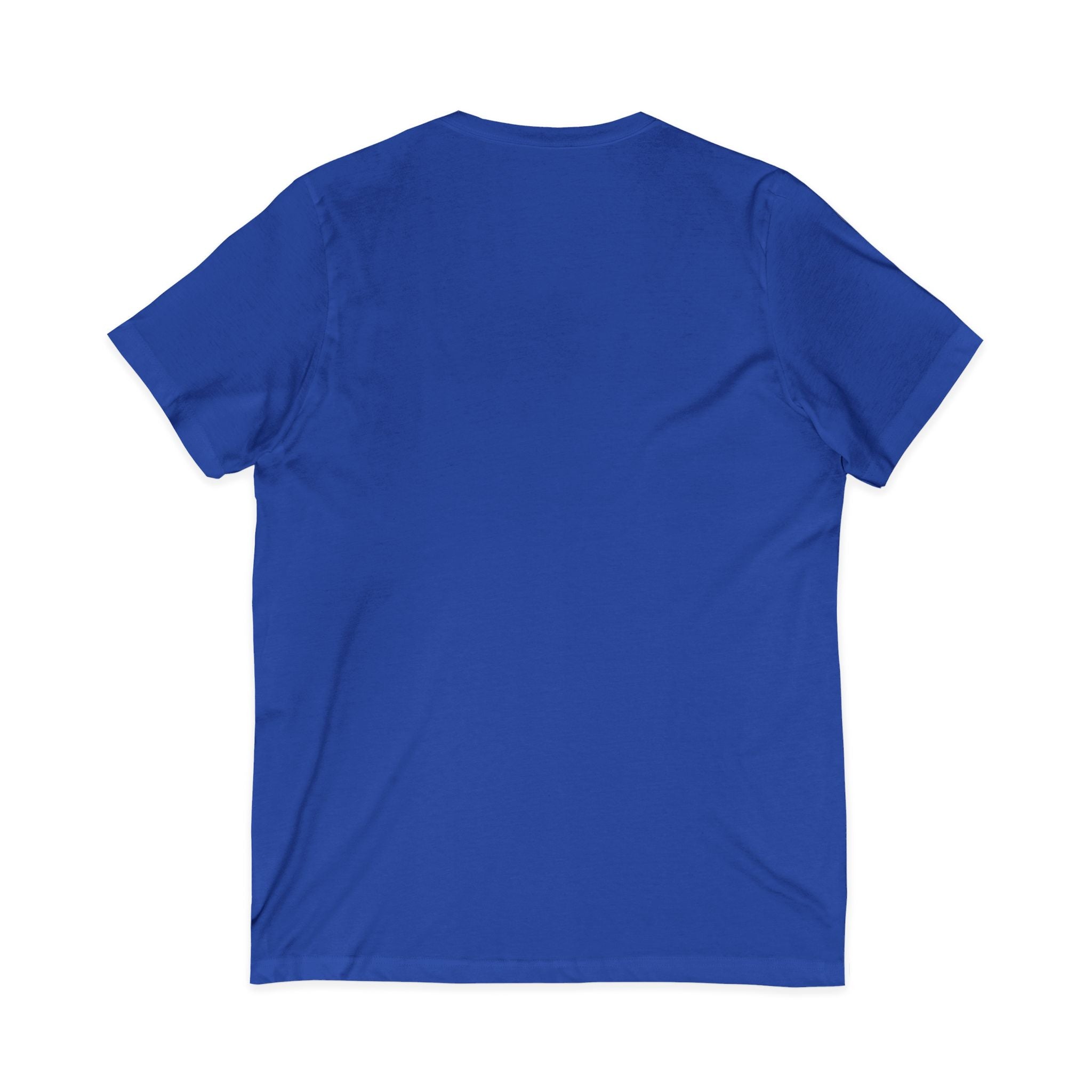 Trans Ally Pastel Heart V-Neck Tee — “I’m So Happy You’re Here”