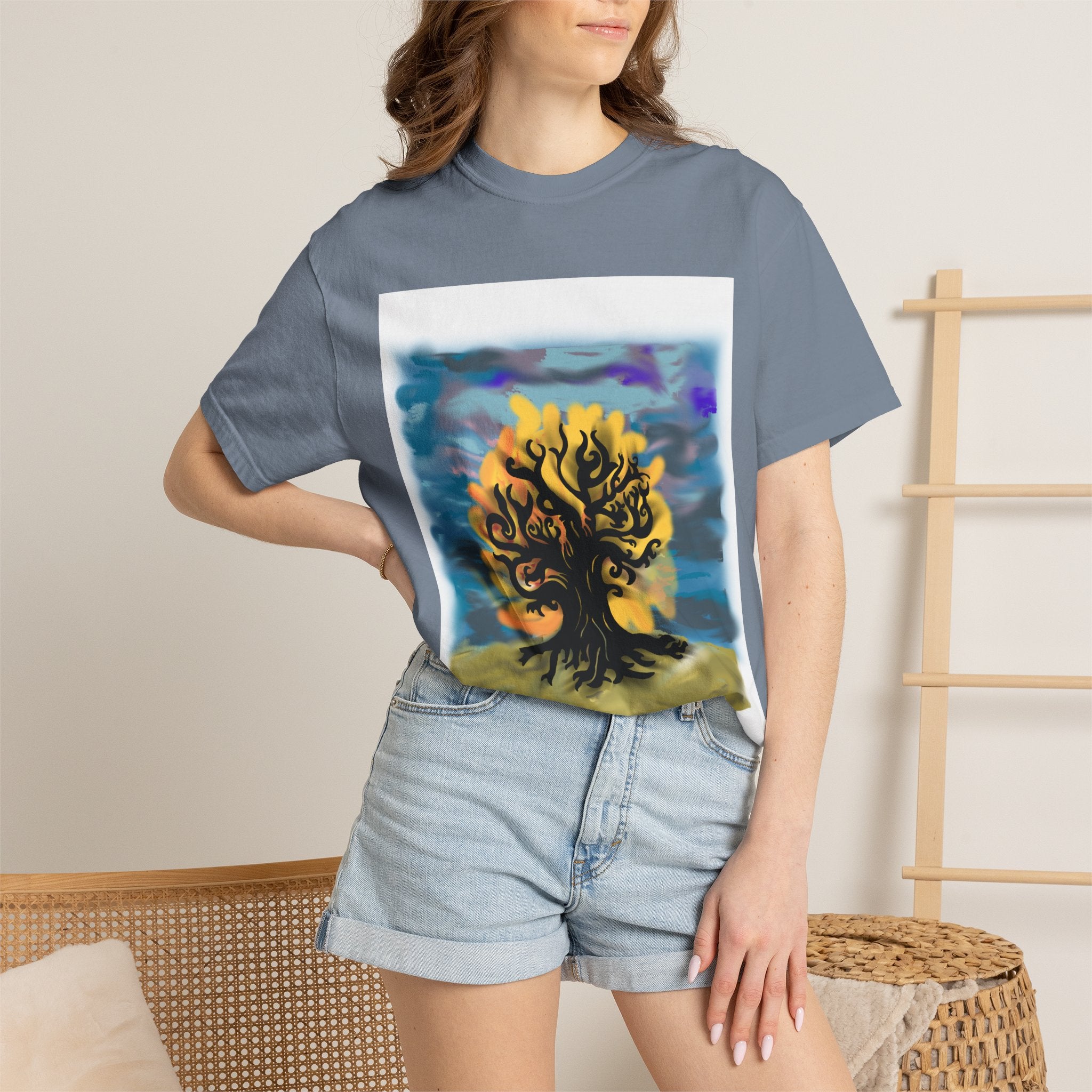 Tree of Life T-Shirt — Sunset Silhouette Graphic Tee
