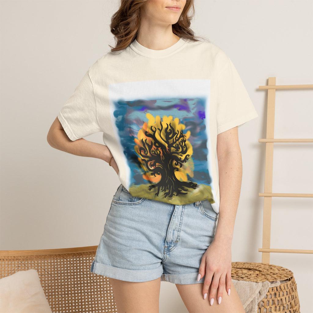 Tree of Life T-Shirt — Sunset Silhouette Graphic Tee