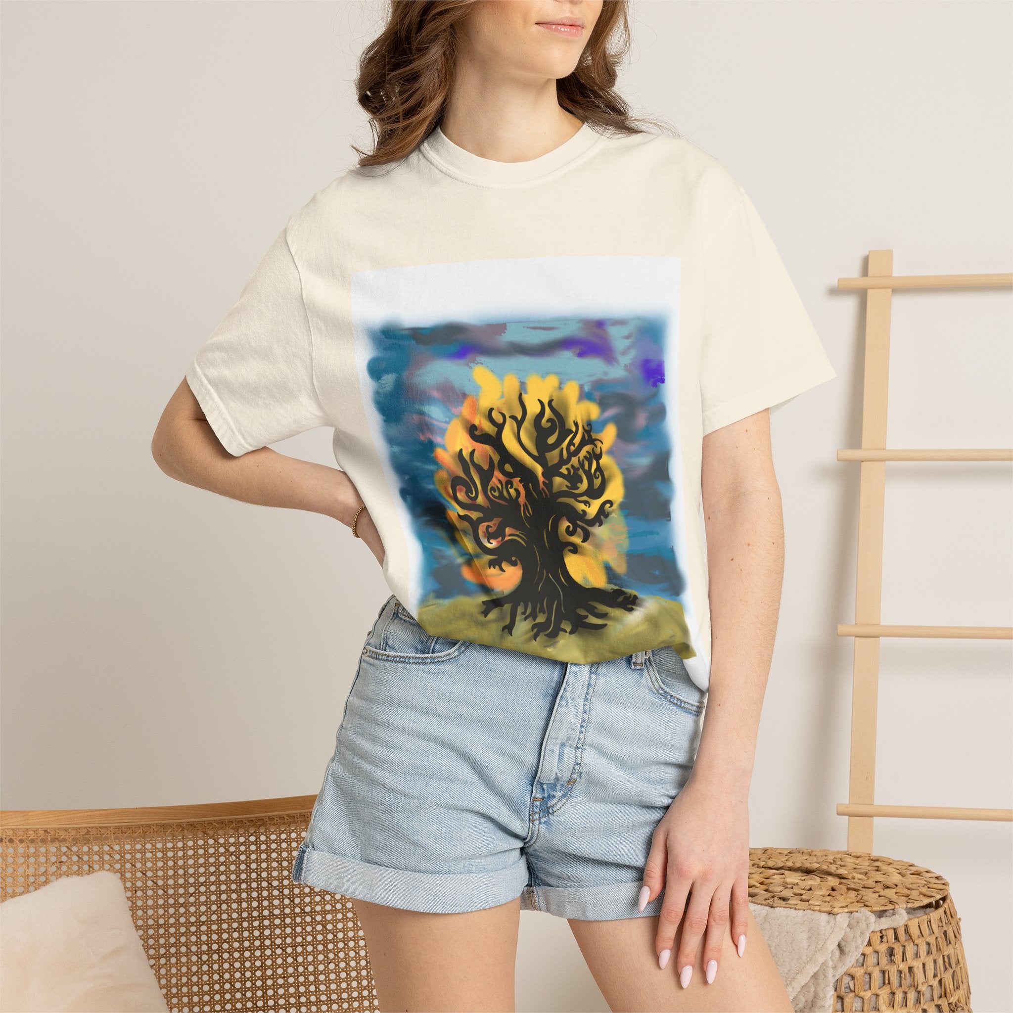 Tree of Life T-Shirt — Sunset Silhouette Graphic Tee