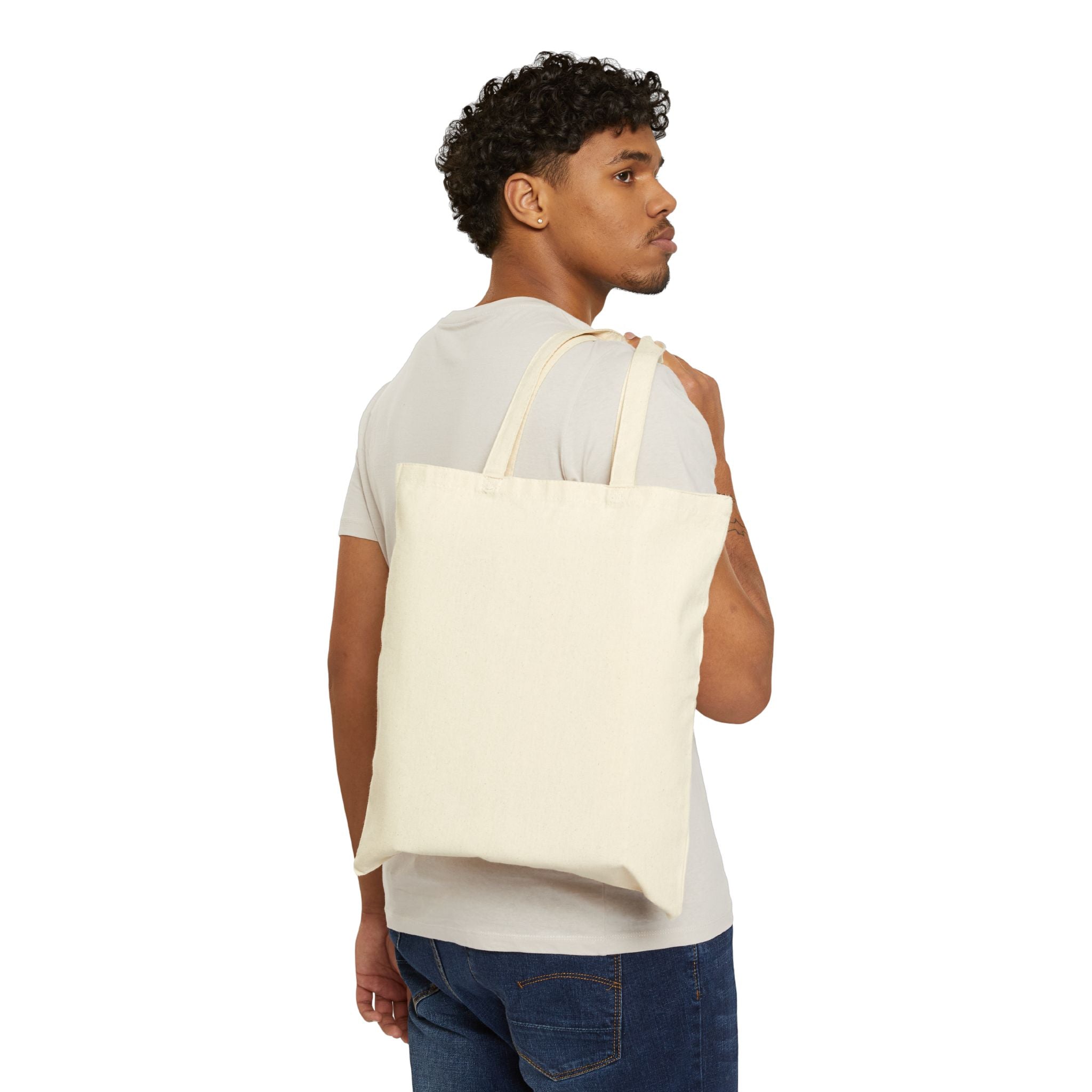 Cute Cow Canvas Tote Bag — "We Are The Thing" Rainbow Graphic Grocery Tote