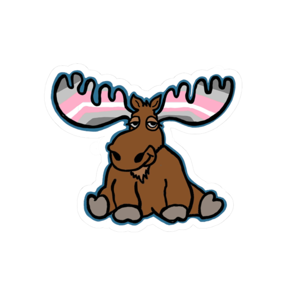 Demigirl Pride Moose Sticker